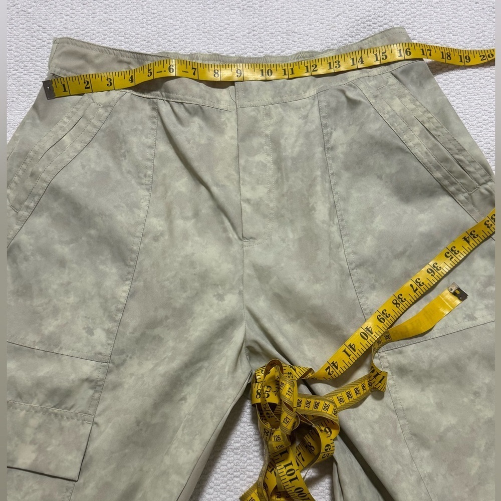 Fabletics Women Large Annie Dried Sage Tie Dye Texture Nylon Cargo Joggers - Picture 12 of 16